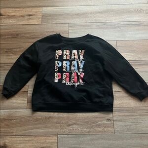 Black Christian Graphic Sweatshirt
